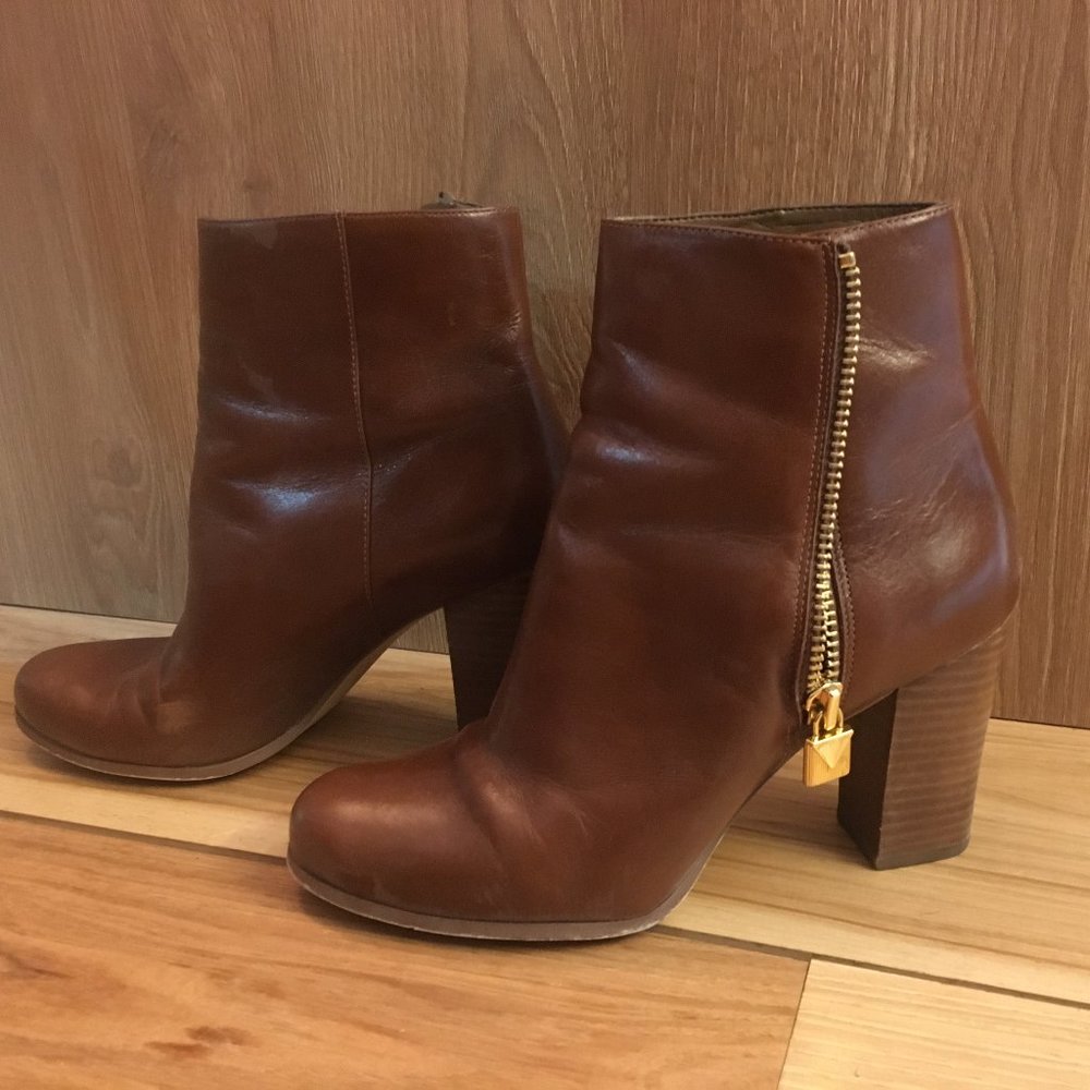 Michael Kors Genuine Leather Ankle Boots